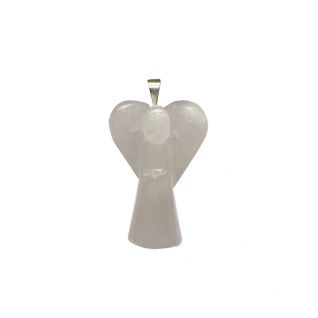 Colgante Ángel Cuarzo Rosa 3cm